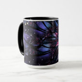 Abstraktes Fraktal Blume Design. Tasse (Vorderseite Links)