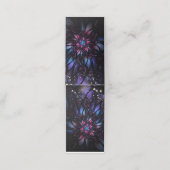 Abstraktes Fraktal Blume Design. Terminkarte (Außenseite Aufgefaltet)