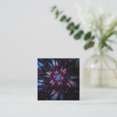 Abstraktes Fraktal Blume Design. Terminkarte (Stehend Vorderseite)