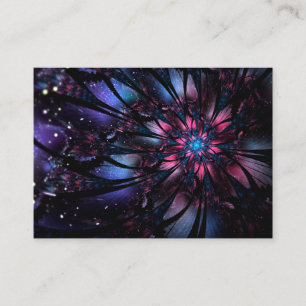 Abstraktes Fraktal Blume Design. Treuekarte