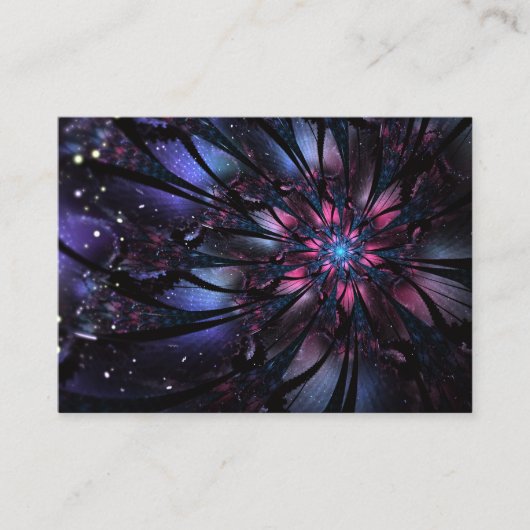 Abstraktes Fraktal Blume Design. Treuekarte (Vorderseite)
