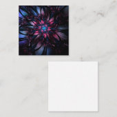 Abstraktes Fraktal Blume Design. Treuekarte (Vorne/Hinten)