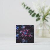 Abstraktes Fraktal Blume Design. Treuekarte (Stehend Vorderseite)