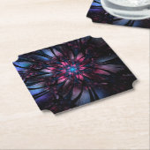 Abstraktes Fraktal Blume Design. Untersetzer (angewinkelt)