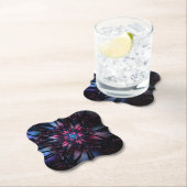 Abstraktes Fraktal Blume Design. Untersetzer (Vor Ort)