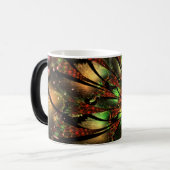 Abstraktes Fraktal Blume Design. Verwandlungstasse (Vorderseite Links)