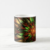 Abstraktes Fraktal Blume Design. Verwandlungstasse (Mittel)