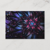 Abstraktes Fraktal Blume Design. Visitenkarte (Vorderseite)