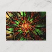 Abstraktes Fraktal Blume Design. Visitenkarte (Vorderseite)