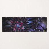 Abstraktes Fraktal Blume Design. Yogamatte (Rückseite (Horizontal))