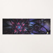 Abstraktes Fraktal Blume Design. Yogamatte (Vorderseite (Horizontal))