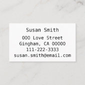 Abstraktes Fraktal Burgund Plum Fraktal Artwork Visitenkarte (Rückseite)