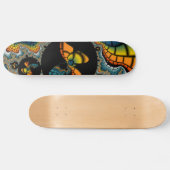 abstraktes Fraktal Butterfly Cacoon Skateboard (Horizontal)