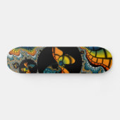 abstraktes Fraktal Butterfly Cacoon Skateboard (Horizontal)