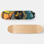 abstraktes Fraktal Butterfly Cacoon Skateboard (Horizontal)