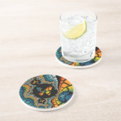 abstraktes Fraktal Butterfly Cacoon Untersetzer (Seite)