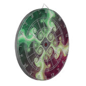 Abstraktes Fraktal Cross Art Dartscheibe (Vorderseite Links)