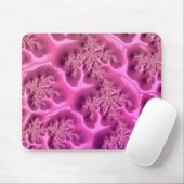 Abstraktes Fraktal Design ~ Pink Waffle ~ Mauspad (Mit Mouse)