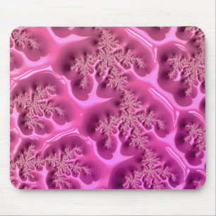 Abstraktes Fraktal Design ~ Pink Waffle ~ Mauspad