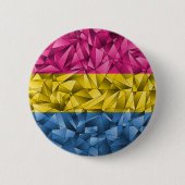 Abstraktes Fraktal Dreiecke Pansexual-Stolperflagg Button (Vorderseite)