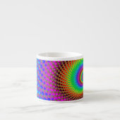 Abstraktes Fraktal Espressotasse (Vorderseite)