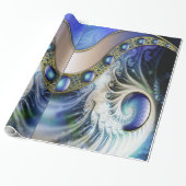 Abstraktes Fraktal Fantasie Geschenkpapier (Ungerollt)