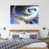 Abstraktes Fraktal Fantasie Leinwanddruck (Insitu (Schlafzimmer))