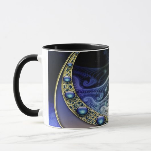 Abstraktes Fraktal Fantasie Tasse (Links)