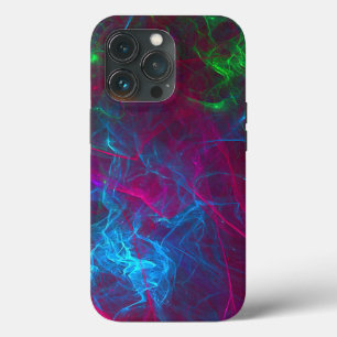 Abstraktes Fraktal Flammen Rosa Lila Blau Grün Case-Mate iPhone Hülle