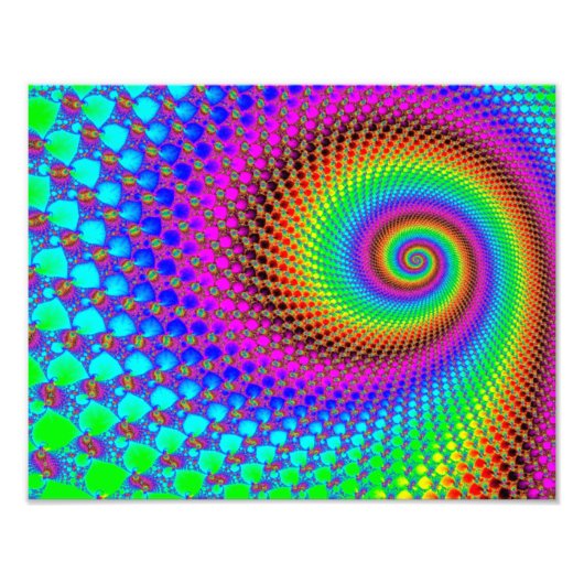 Abstraktes Fraktal Fotodruck (Vorne)