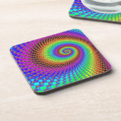 Abstraktes Fraktal Getränkeuntersetzer (Linke Seite)