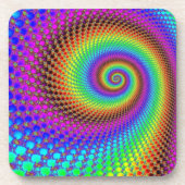 Abstraktes Fraktal Getränkeuntersetzer (Vorderseite)