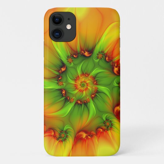 Abstraktes Fraktal im Sommer grün Case-Mate iPhone Hülle (Rückseite)