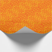 Abstraktes Fraktal in Rot und Orange Geschenkpapier (Ecke)