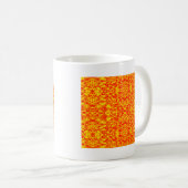 Abstraktes Fraktal in Rot und Orange Kaffeetasse (VorderseiteRechts)