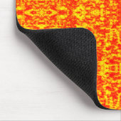 Abstraktes Fraktal in Rot und Orange Mousepad (Ecke)