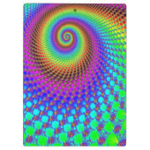 Abstraktes Fraktal Klemmbrett (Rückseite)
