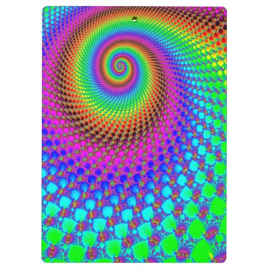 Abstraktes Fraktal Klemmbrett (Rückseite)