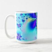 Abstraktes Fraktal-Kunstmuster Kaffeetasse (Links)