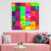 Abstraktes Fraktal Leinwand Kunst (Insitu (Wohnzimmer))