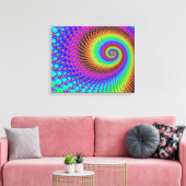 Abstraktes Fraktal Leinwanddruck (Insitu (Wohnzimmer))