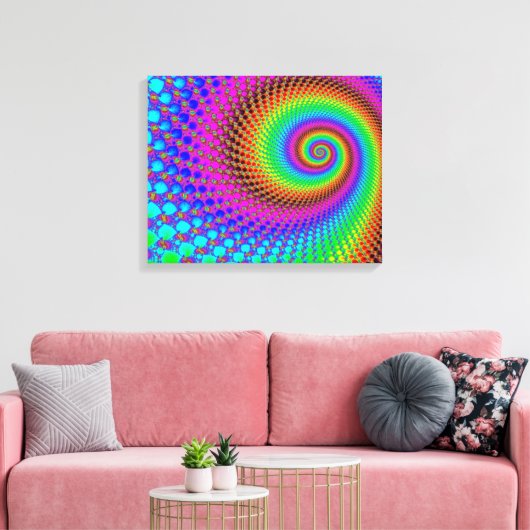 Abstraktes Fraktal Leinwanddruck (Insitu (Wohnzimmer))