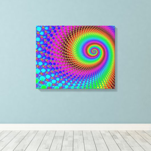 Abstraktes Fraktal Leinwanddruck (Insitu (Holzboden))