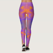 Abstraktes Fraktal Muster Leggings (Rückseite)