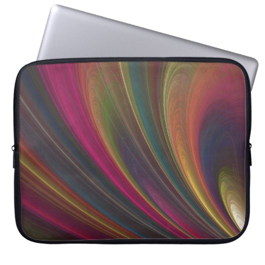 Abstraktes Fraktal Notebook-Bildschirm Laptopschutzhülle (Vorderseite)