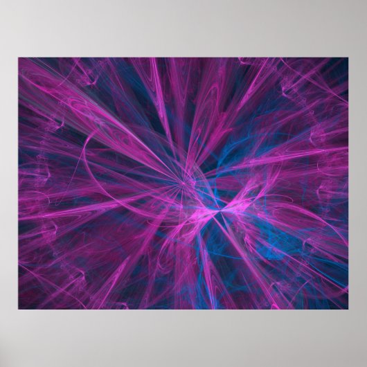 abstraktes Fraktal Poster (Vorne)