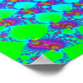 Abstraktes Fraktal Poster (Ecke)