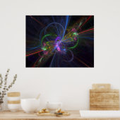 abstraktes Fraktal Poster (Küche)