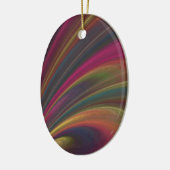 Abstraktes Fraktal Rainbow Ornament (Links)