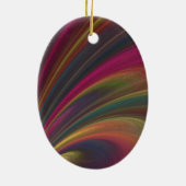 Abstraktes Fraktal Rainbow Ornament (Hinten)